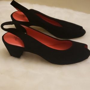 Pas de rouge slingbacks